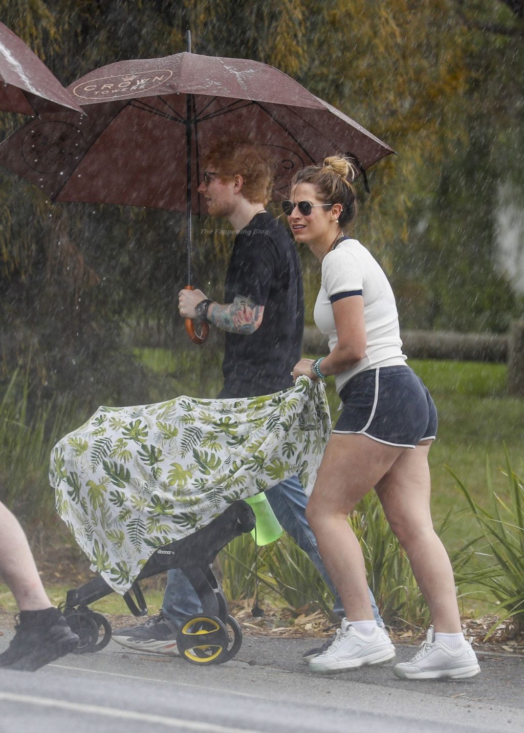 Ed Sheeran &amp; Cherry Seaborn Head Out For a Walk with Their Daughter (32 Photos)