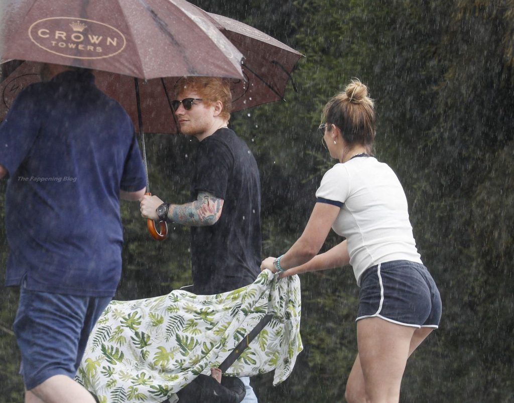 Ed Sheeran &amp; Cherry Seaborn Head Out For a Walk with Their Daughter (32 Photos)