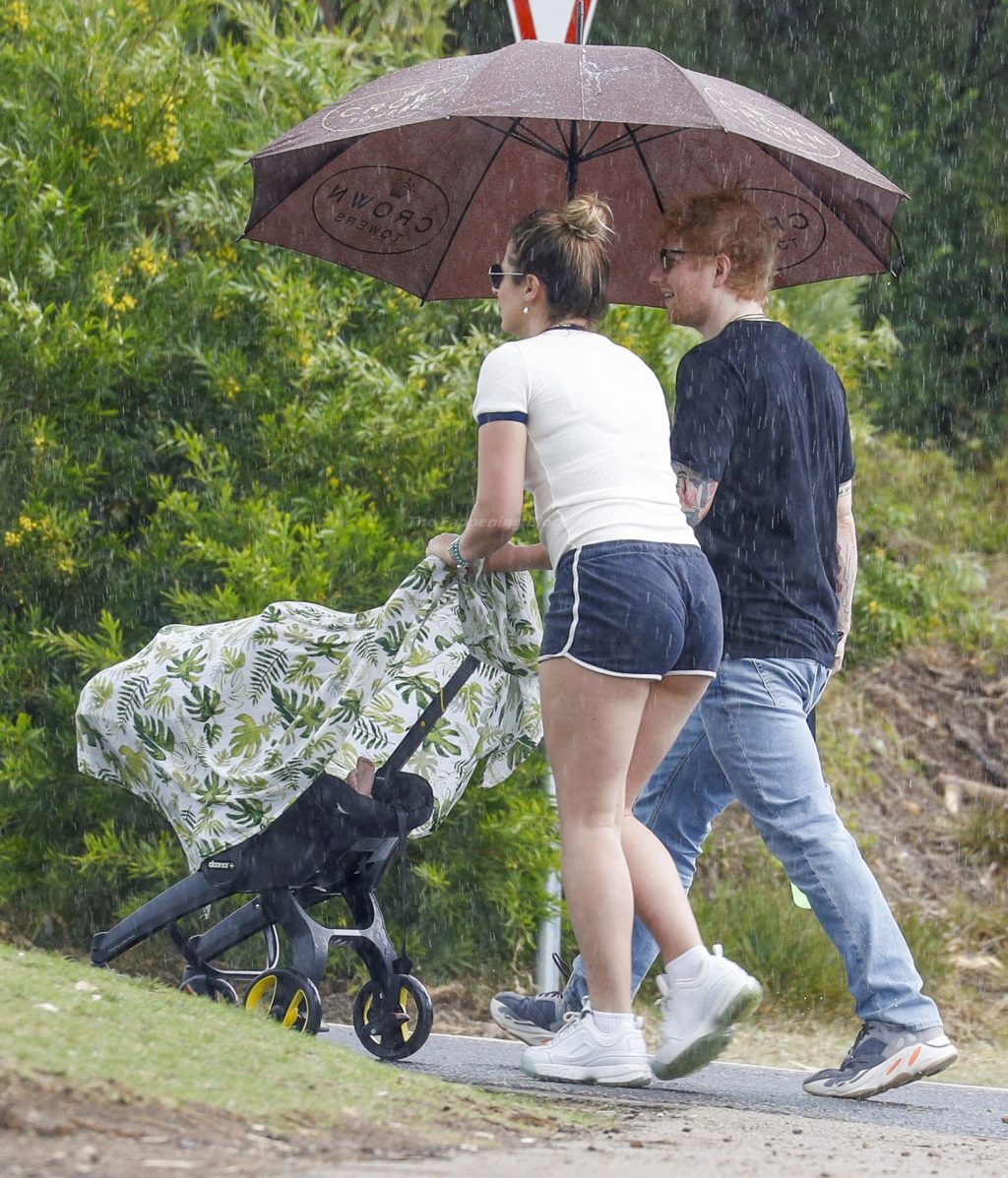 Ed Sheeran &amp; Cherry Seaborn Head Out For a Walk with Their Daughter (32 Photos)