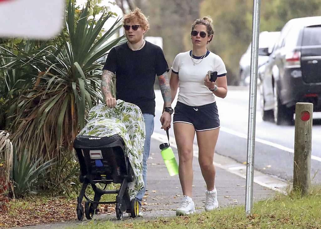 Ed Sheeran &amp; Cherry Seaborn Head Out For a Walk with Their Daughter (32 Photos)