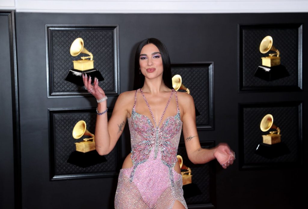 Dua Lipa Flaunts Her Sexy Figure at the 63rd Annual Grammy Awards (58 Photos)