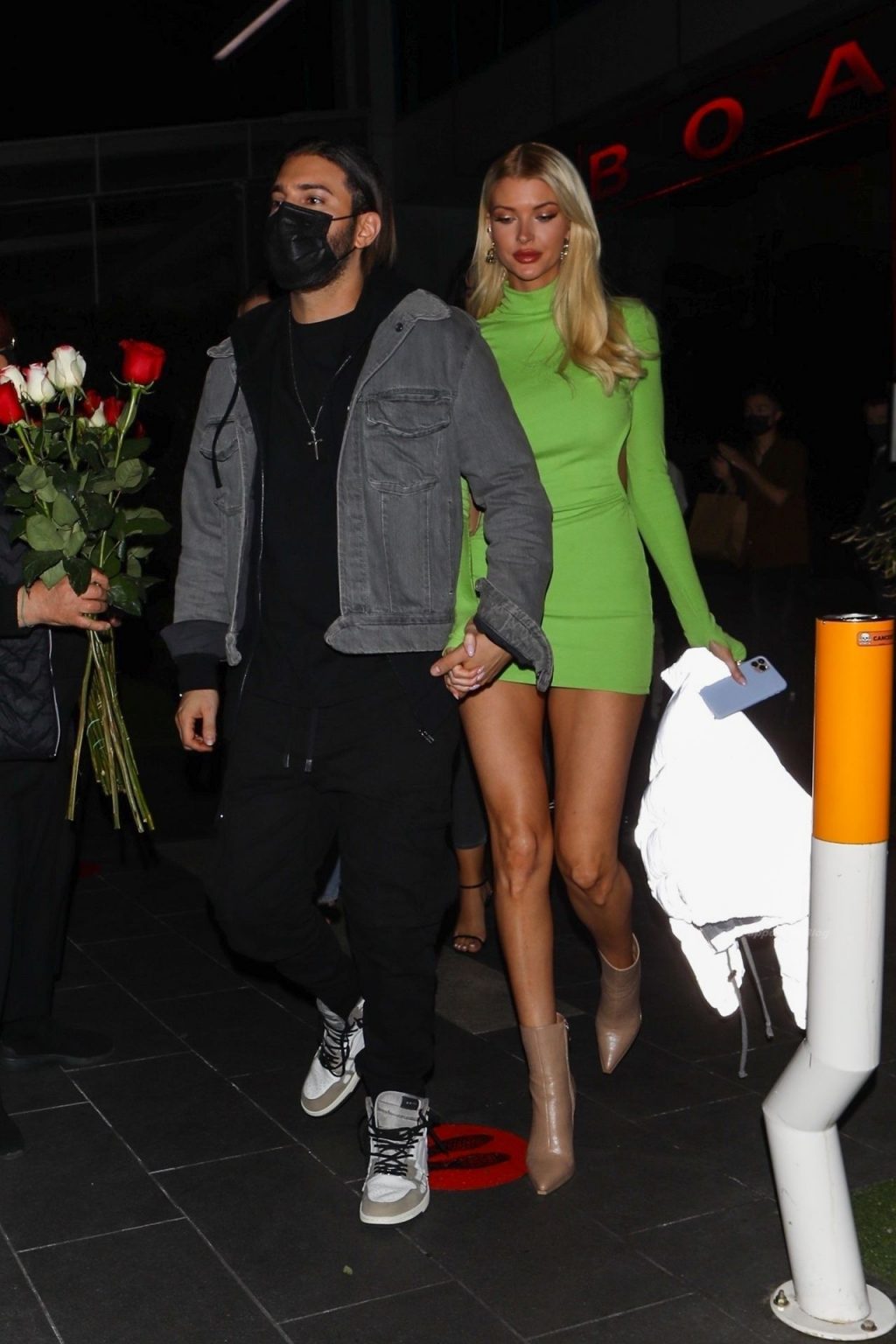 Alesso Leaves Dinner at BOA Steakhouse with His Girlfriend Erin Michelle (4 Photos)