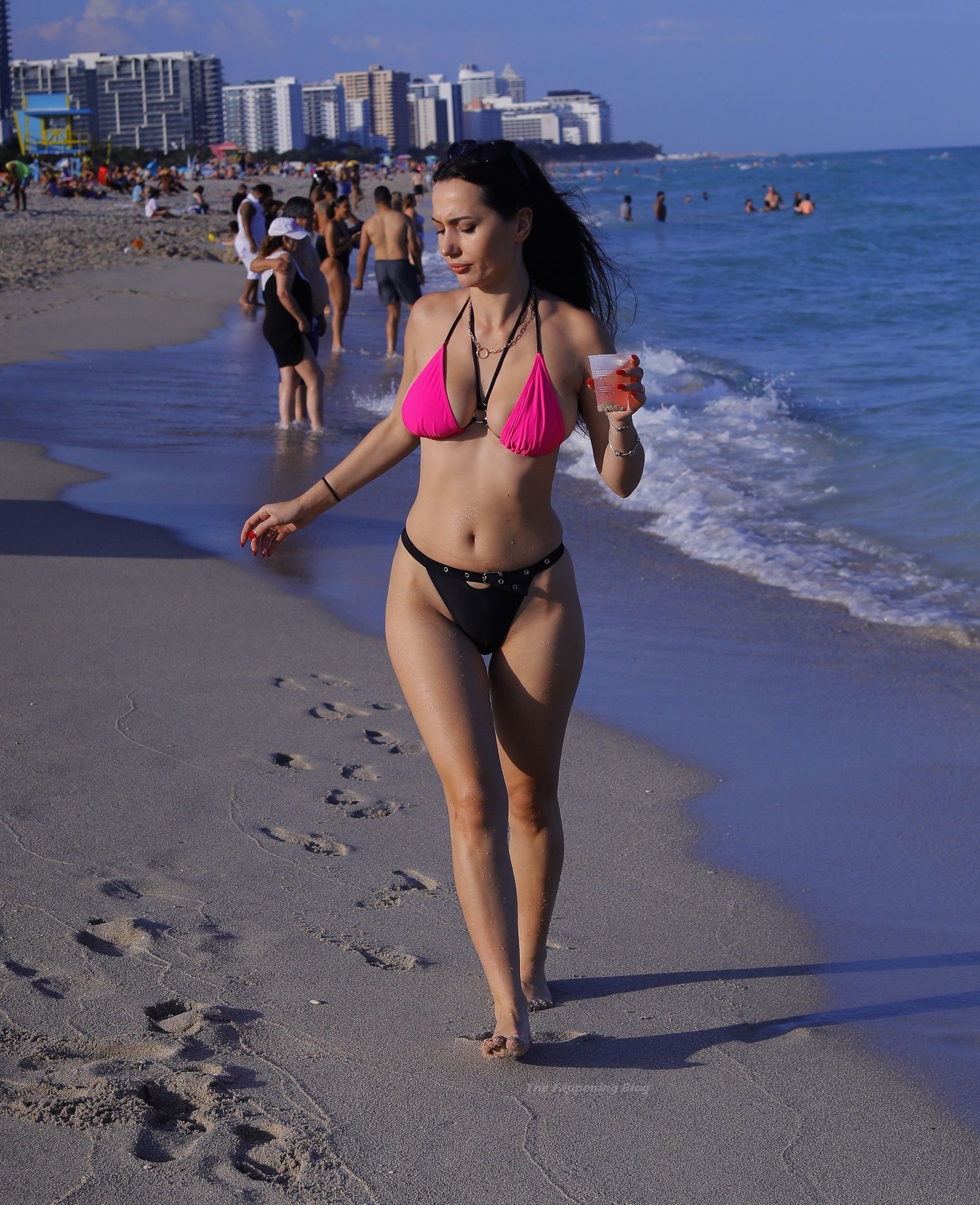 Iva Kovacevic Shows Off Her Sexy Body in a Bikini on the Beach in Miami (29...