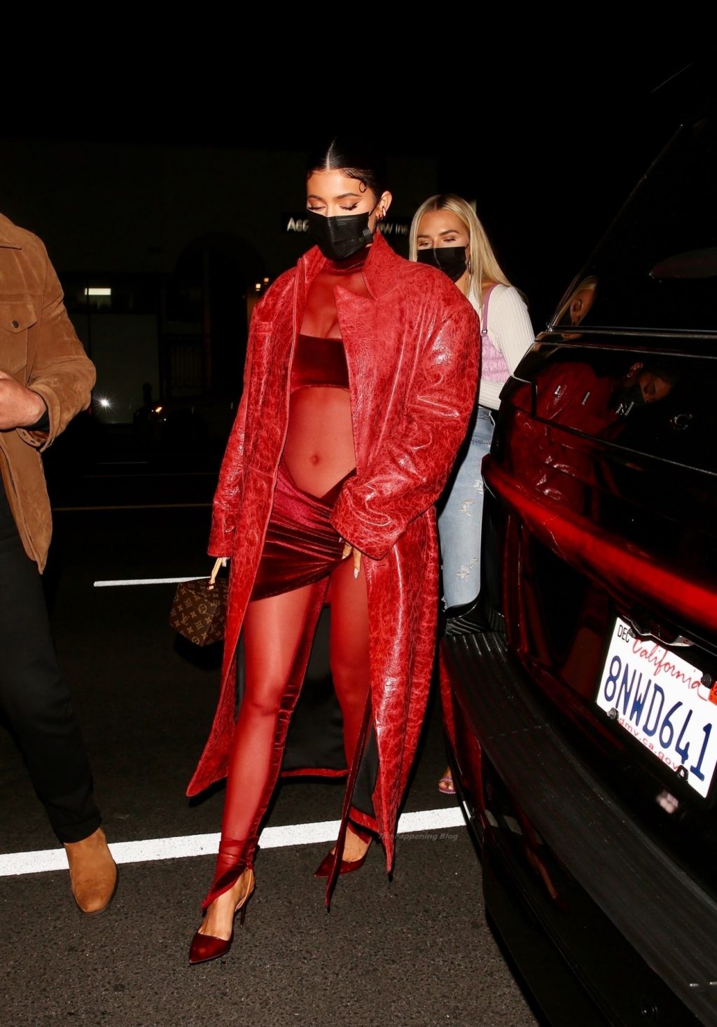 Busty Kylie Jenner Stands Out in Red in WeHo (11 Photos)