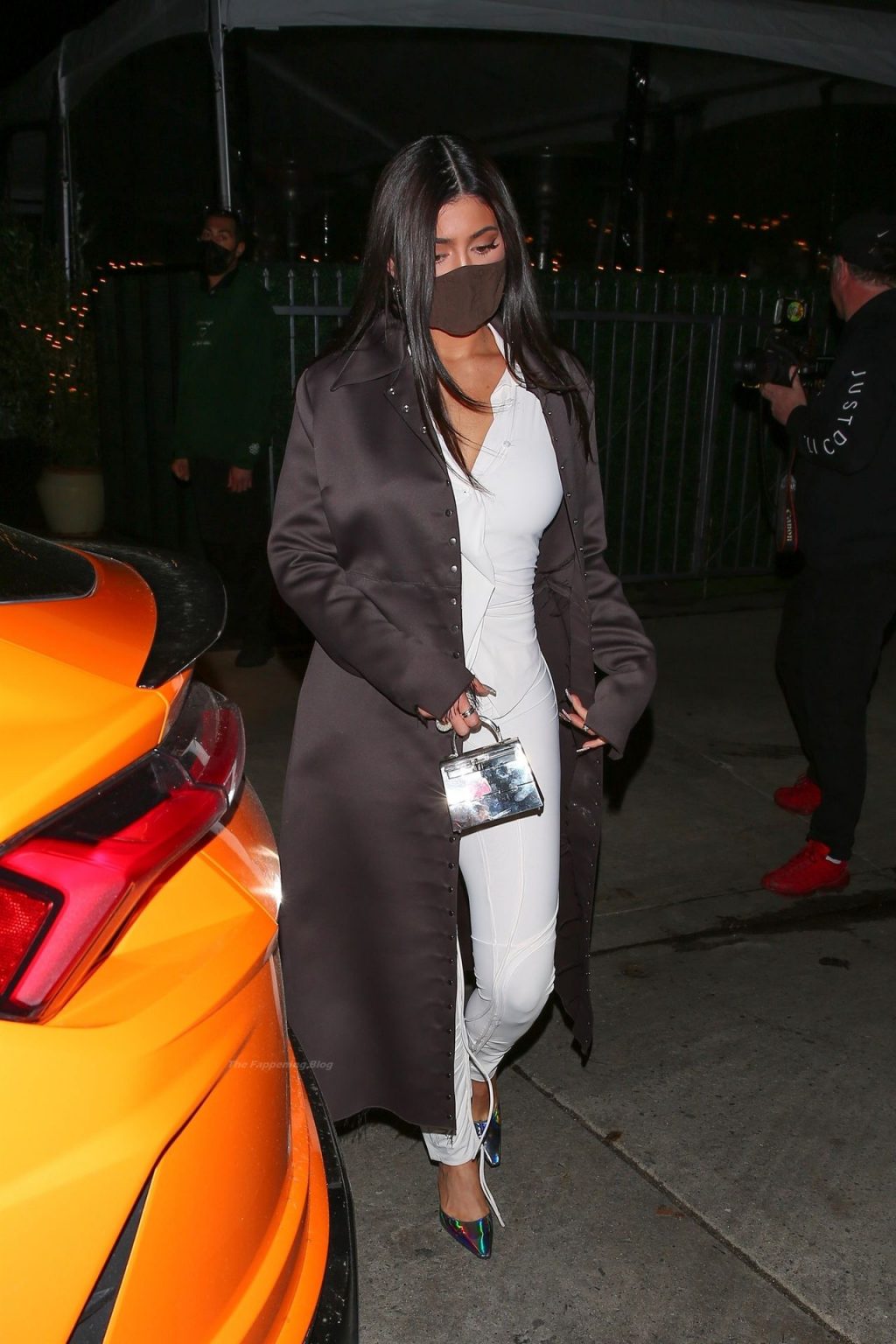 Kylie Jenner Shows Off Her Curvy Figure in White While Leaving Dinner in Santa Monica (72 Photos)