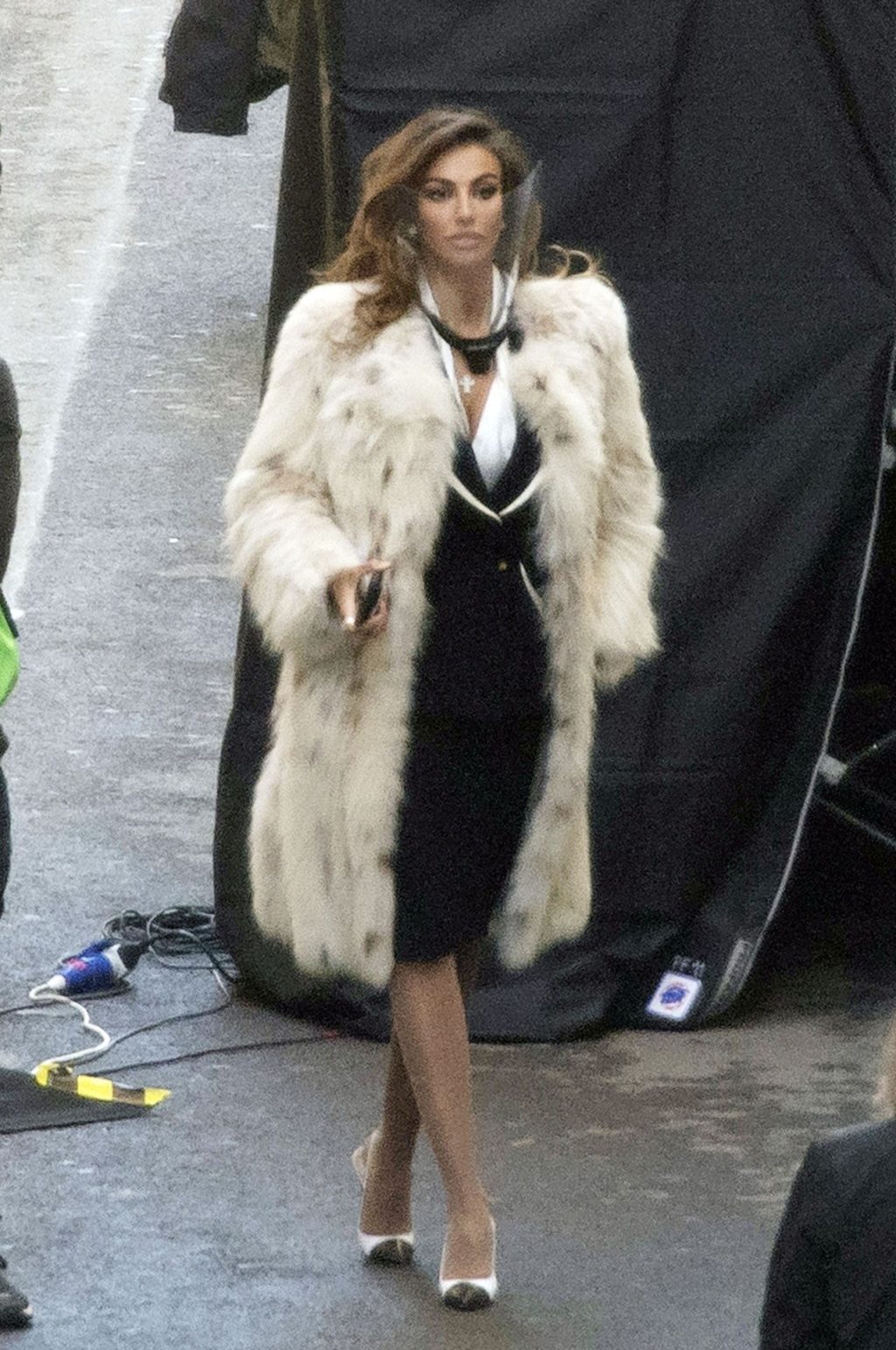 Madalina Ghenea is Pictured on Set Filming the New Movie House Of Gucci (25 Photos)