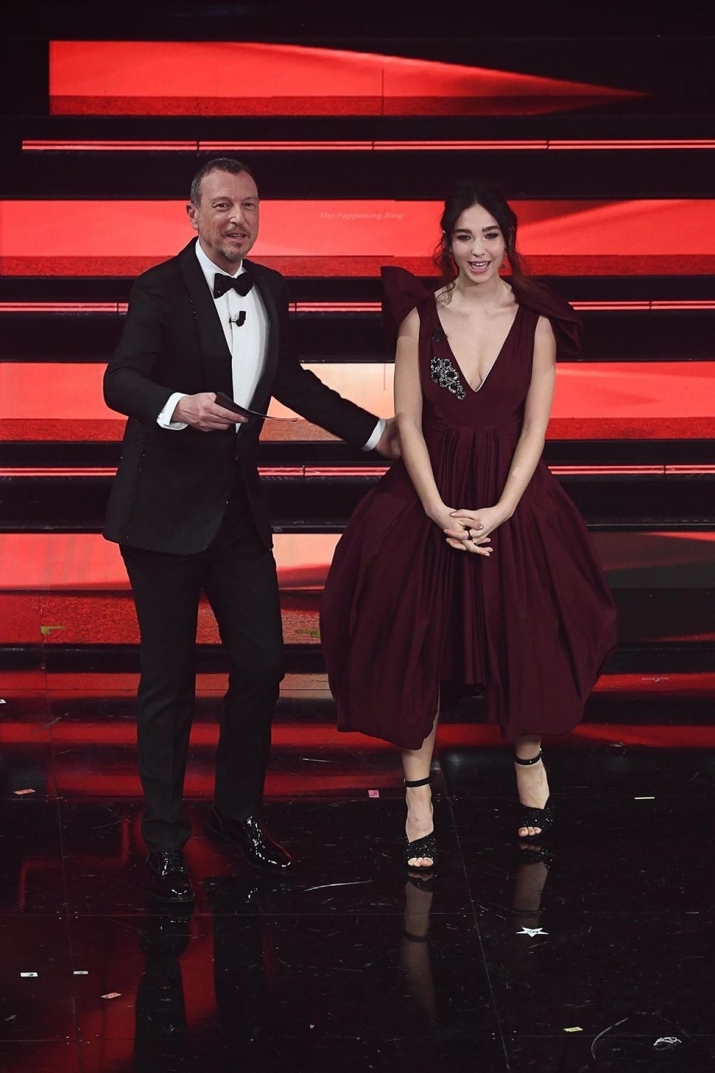 Matilda De Angelis Flaunts Her Cleavage at The 71st Sanremo Festival (21 Photos)