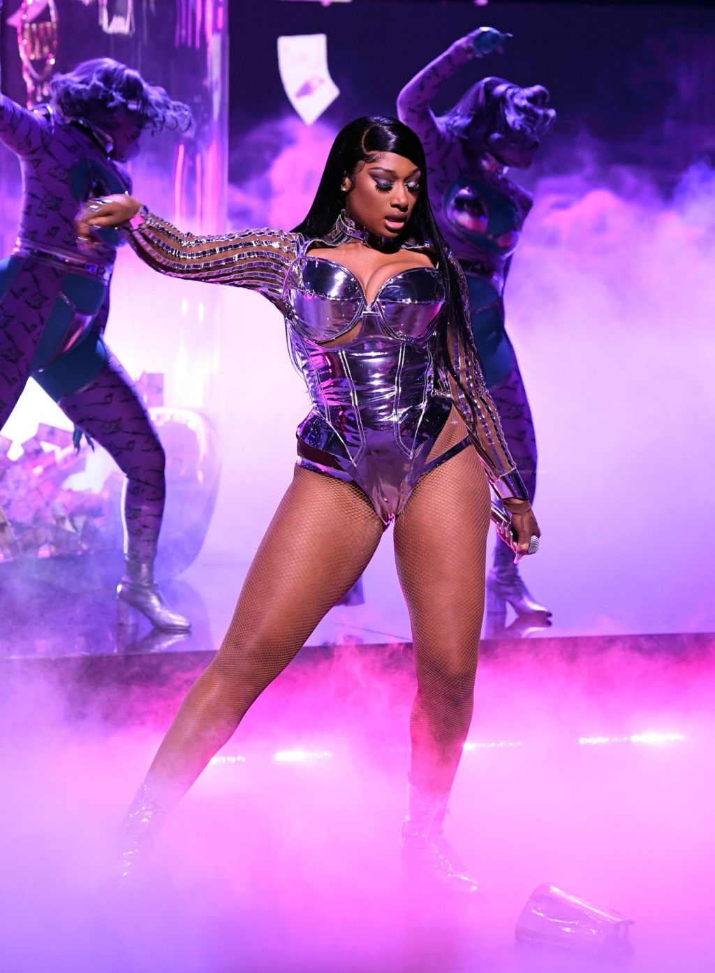 Megan Thee Stallion Displays Her Boobs, Butt and Legs at the 63rd GRAMMY Awards (49 Photos)