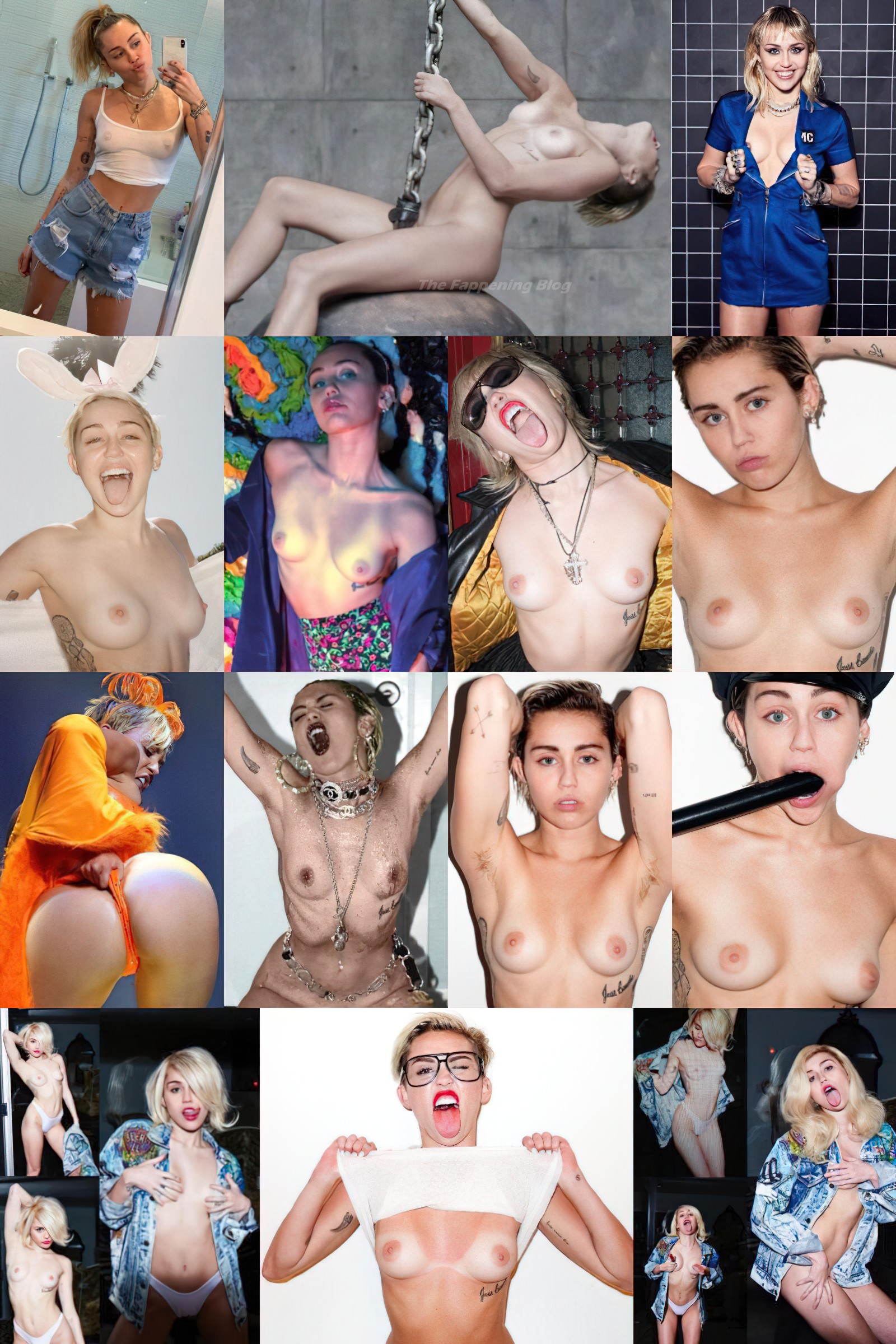 Miley Cyrus Nude (1 New Collage Photo) | TheFappening