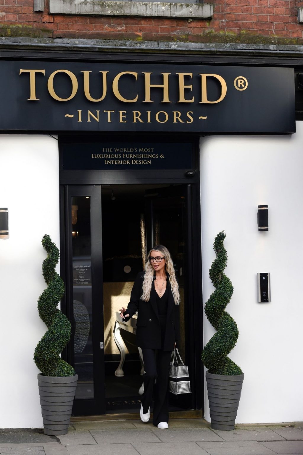 Busty Olivia Attwood is Filming at Touched Interiors in Manchester (37 Photos)