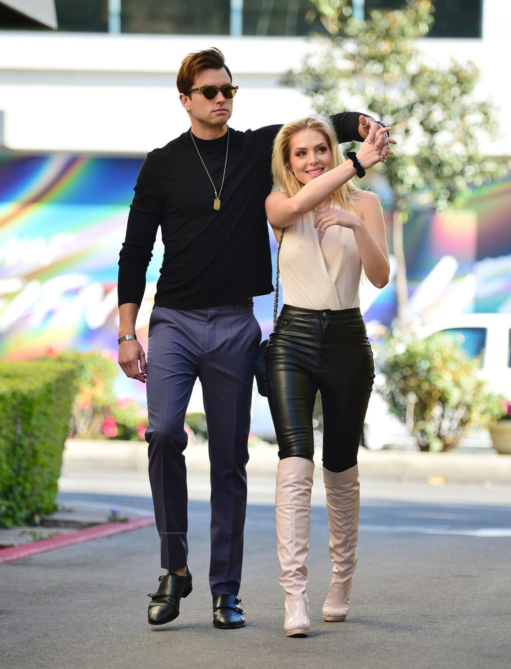 Saxon Sharbino &amp; Pierson Fodé Pack on the PDA After a Romantic lunch in LA (15 Photos)