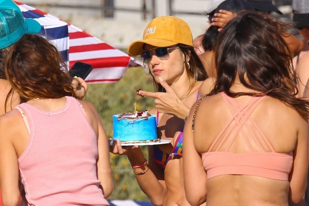 Alessandra Ambrosio is Gifted With a Surprise Birthday Celebration by Her Volleyball Crew in Malibu (82 Photos)