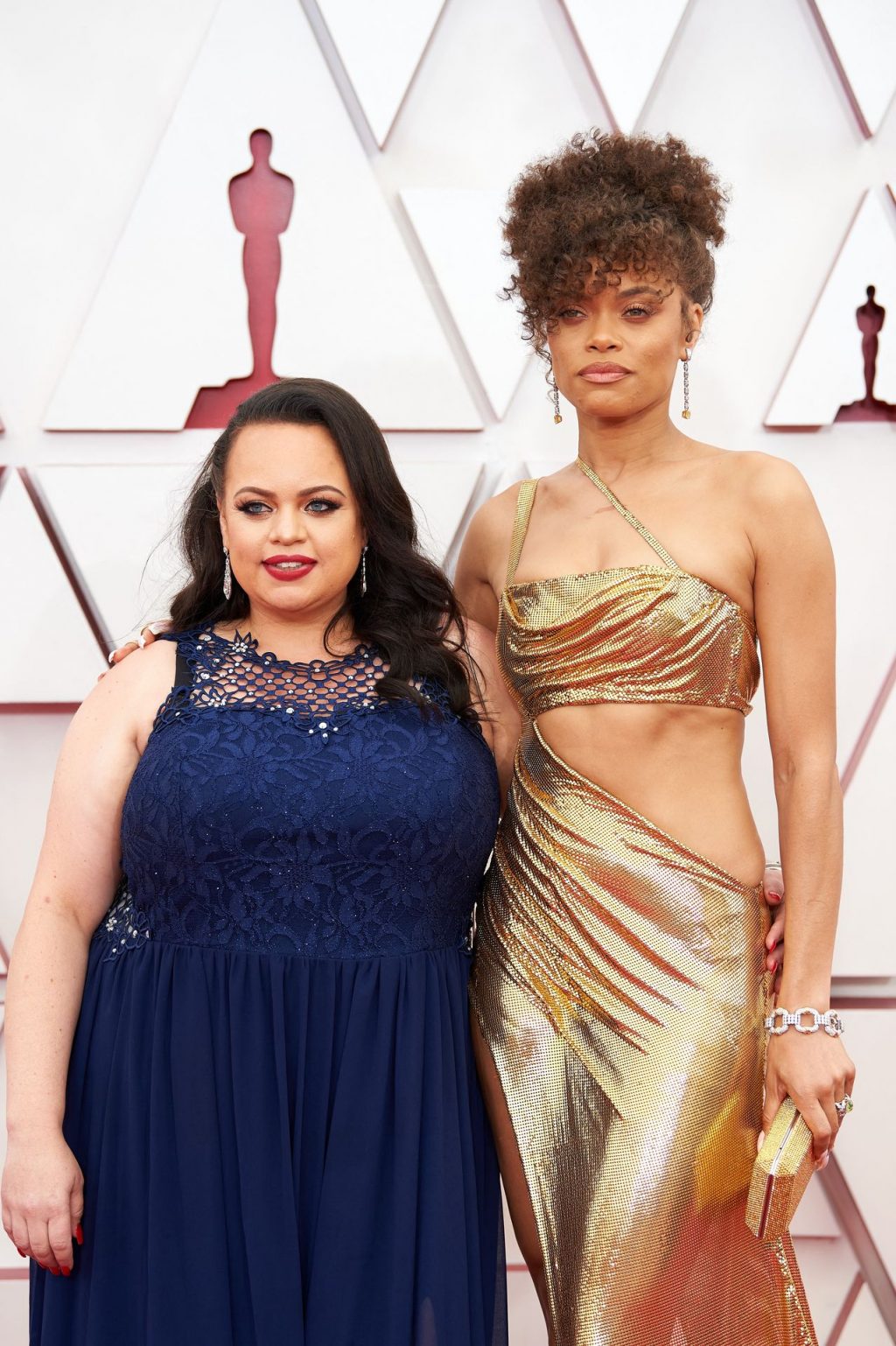 Andra Day Displays Her Sexy Figure in a Golden Dress at The 93rd Oscars (58 Photos)