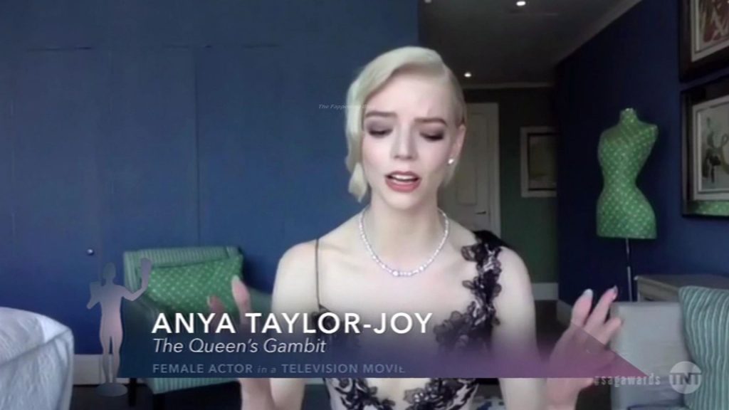 Anya Taylor-Joy Wins SAG Award (16 Pics + Video)