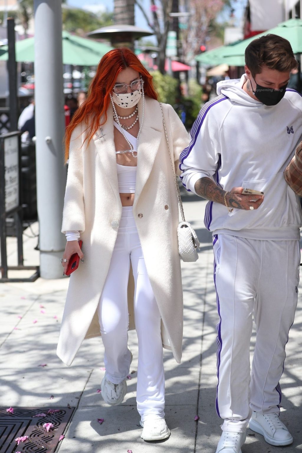 Bella Thorne &amp; Benjamin Mascolo Match in All White For a Date at Il Pastaio (36 Photos)