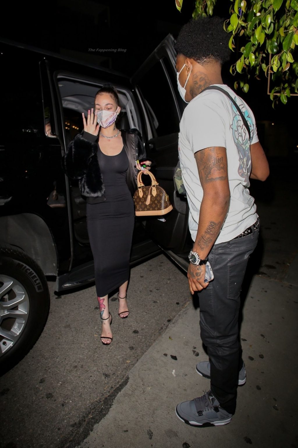 Bhad Bhabie Arrives for Dinner with Her Boyfriend in LA (25 Photos)