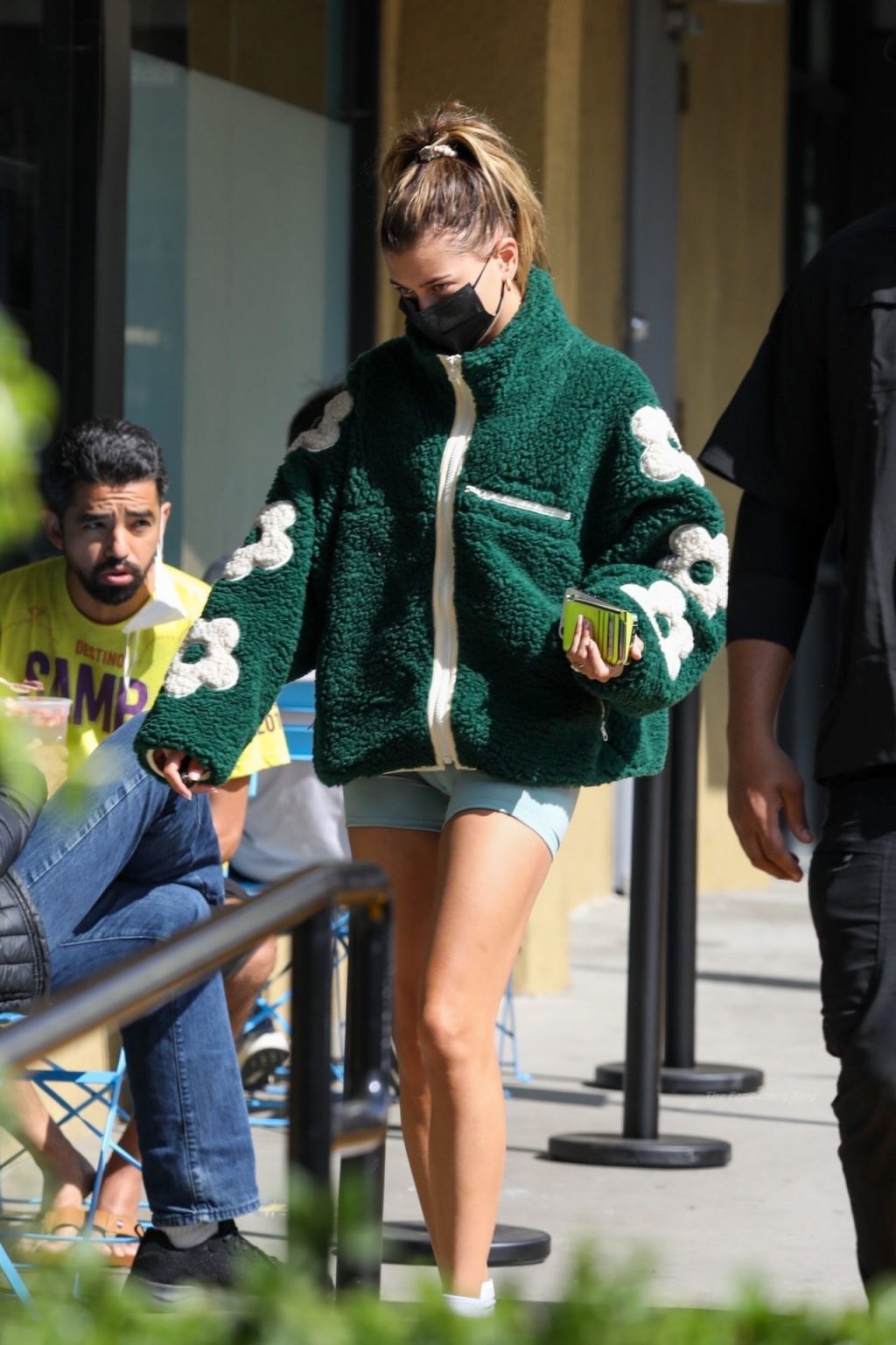 Hailey Bieber Grabs a Drink and Hops in Her Lamborghini Truck (30 Photos)
