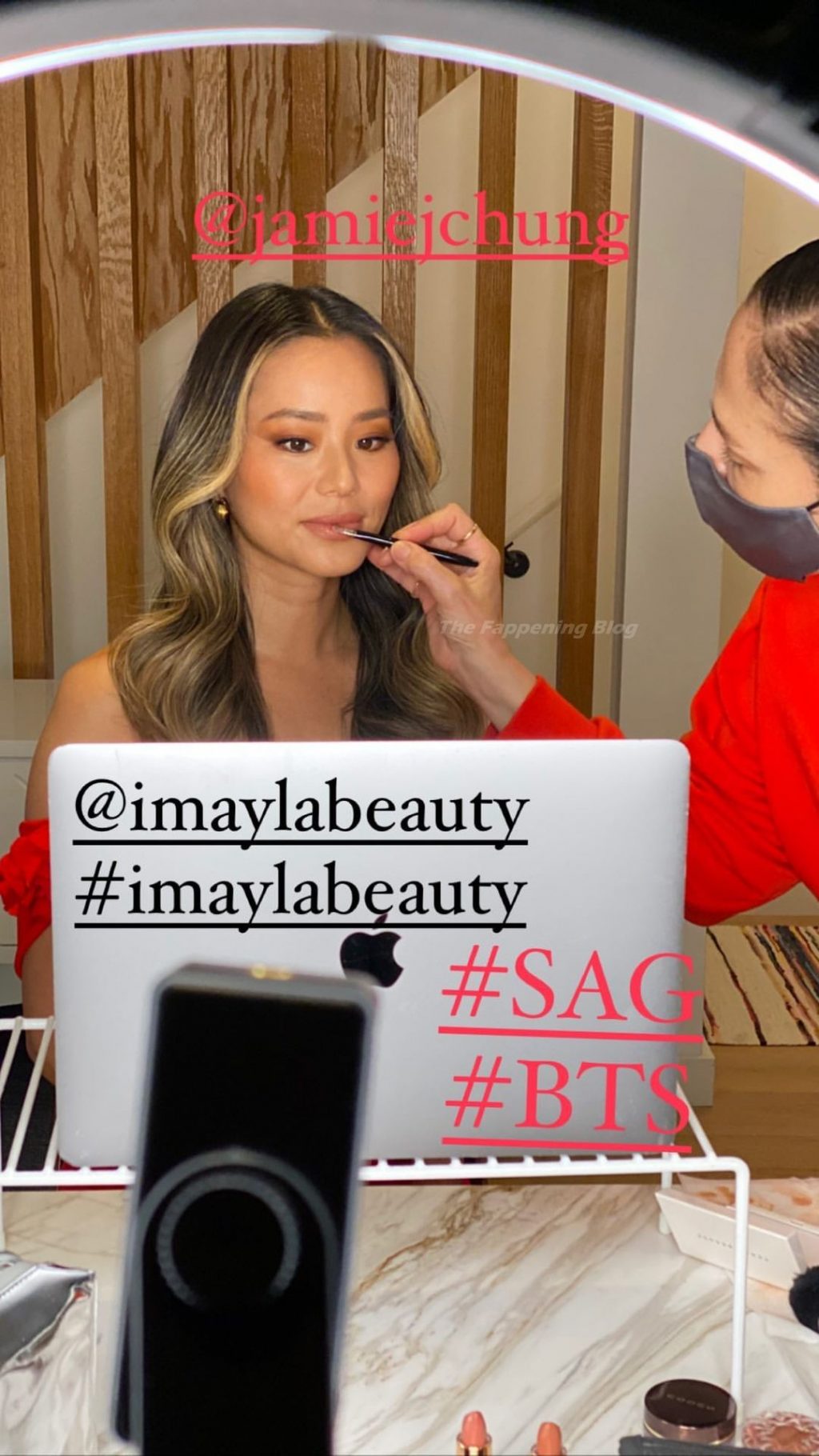 Jamie Chung Gets Ready for the 27th Annual Screen Actors Guild Awards (15 Photos)
