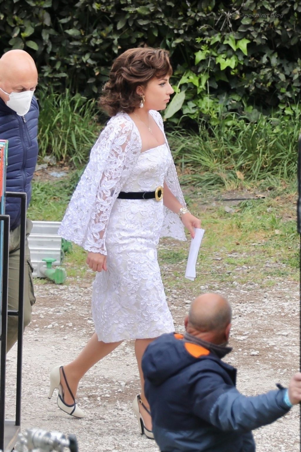 Lady Gaga is Spotted on the Set of the New Movie “The House of Gucci” out in Rome (42 Photos)