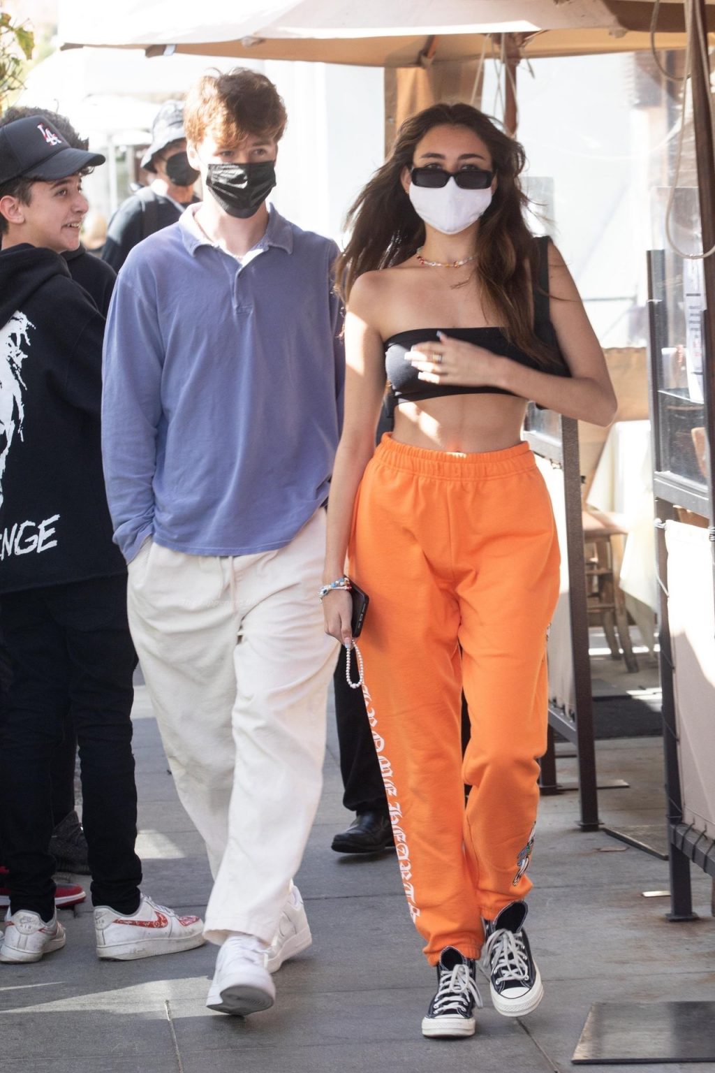 Braless Madison Beer &amp; Nick Austin Leave Il Pastaio After a Lunch Date in Beverly Hills (17 Photos)