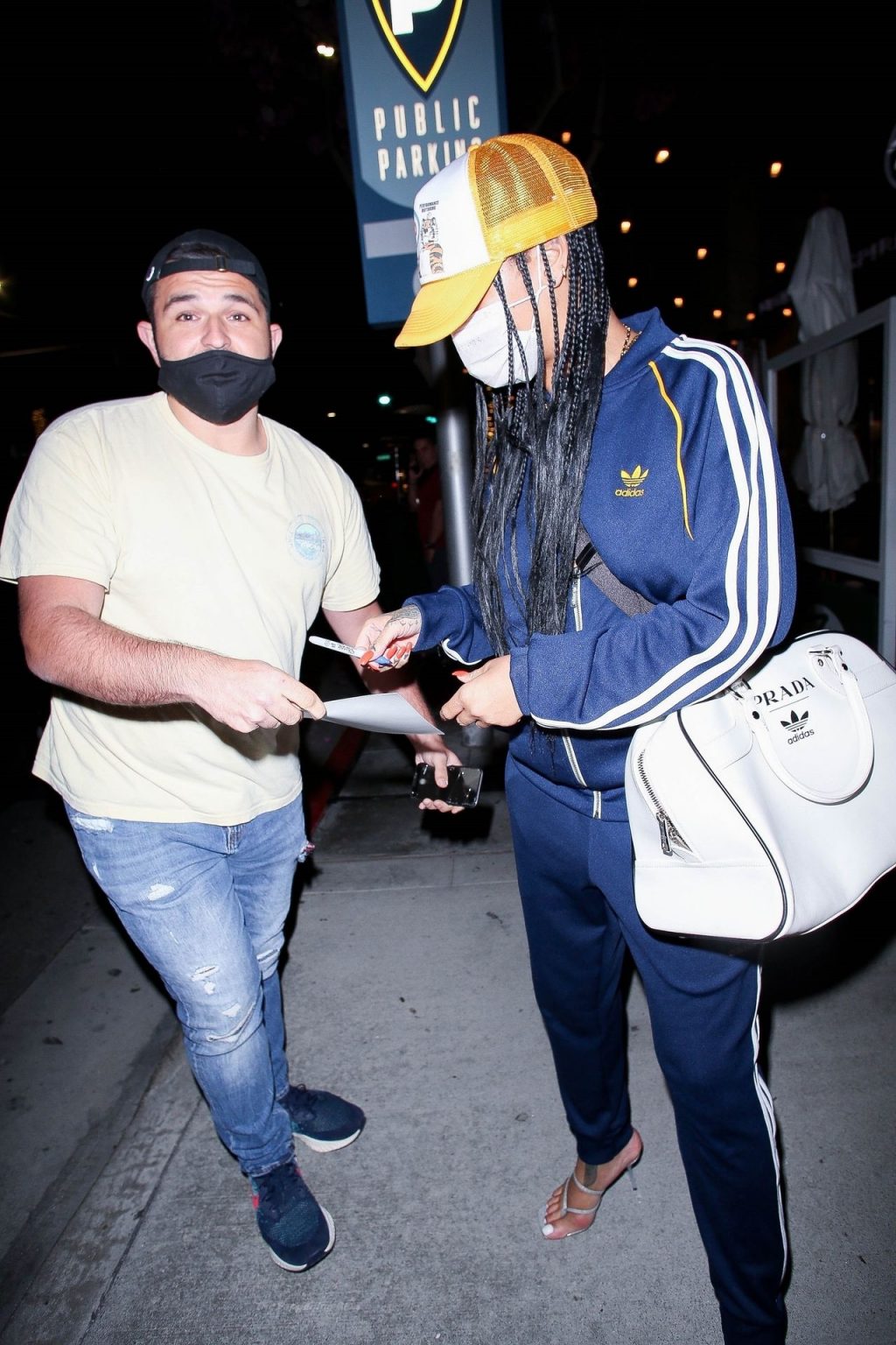 Rihanna Brings Out the Adidas Tracksuit as She Steps Out For the 2nd Night in a Row (59 Photos)