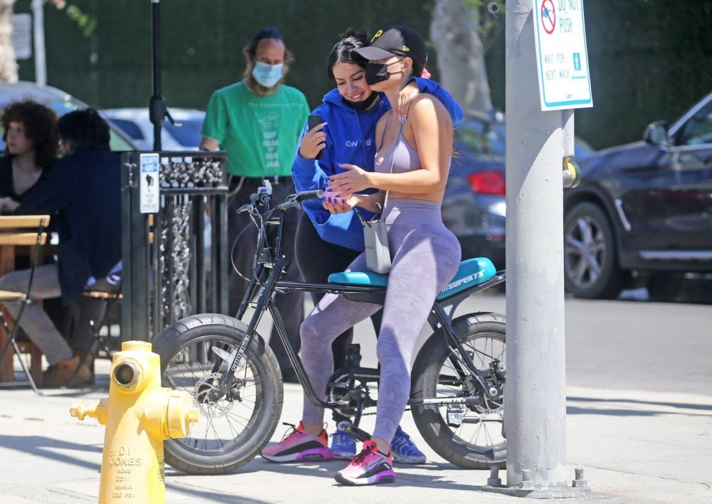 Yolanthe Cabau and a Friend Take a Spin on Her Super 73 Electric Bike in LA (26 Photos)