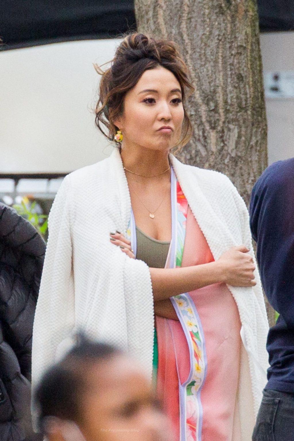 Ashley Park Shows Off her Pokies During the Set of Emily in Paris (15 Photos)