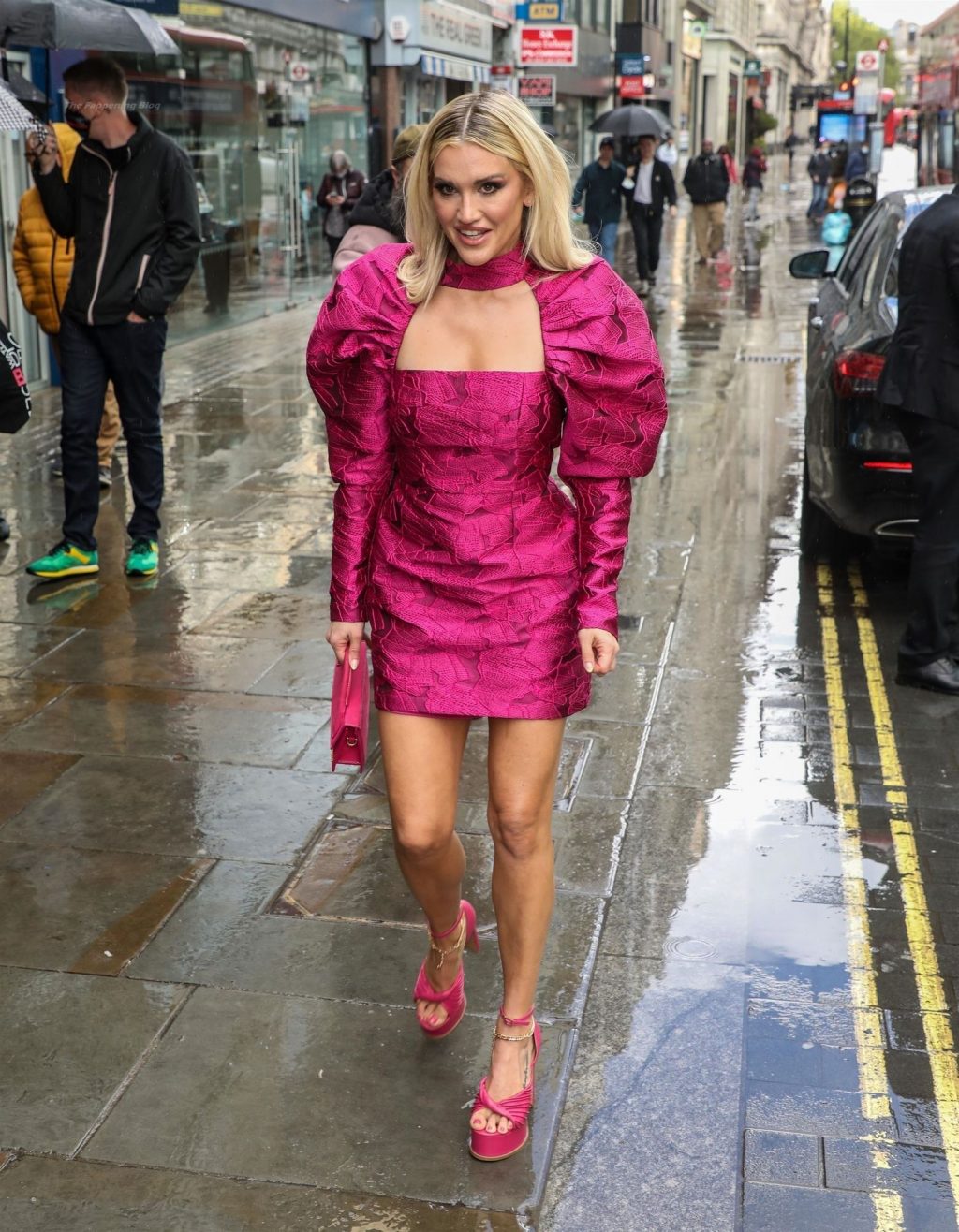 Ashley Roberts Looks Pretty in a Pink Dress (65 Photos)