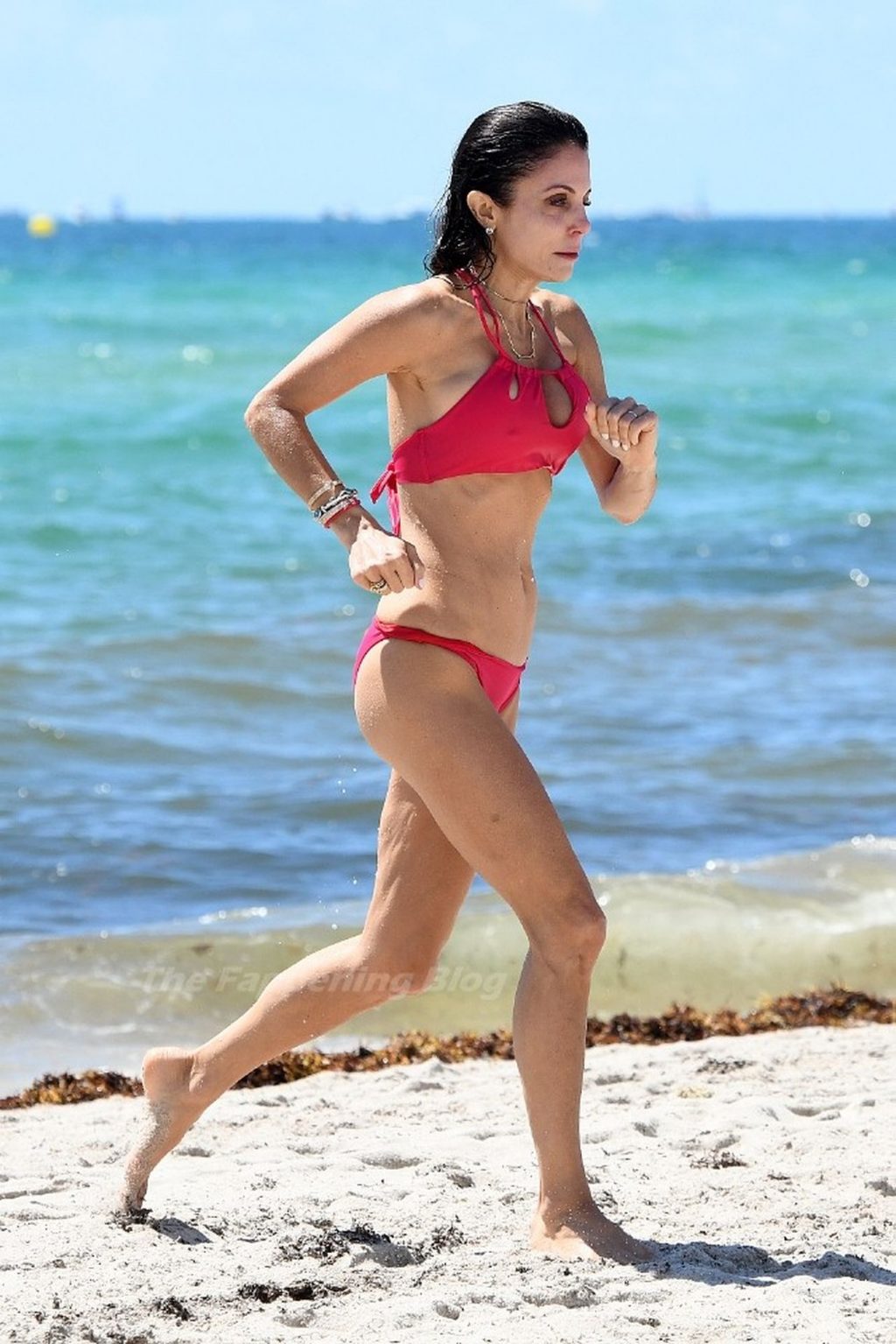 Bethenny Frankel Wears a Pink Bikini As She Hits the Beach in Miami (53 Photos)