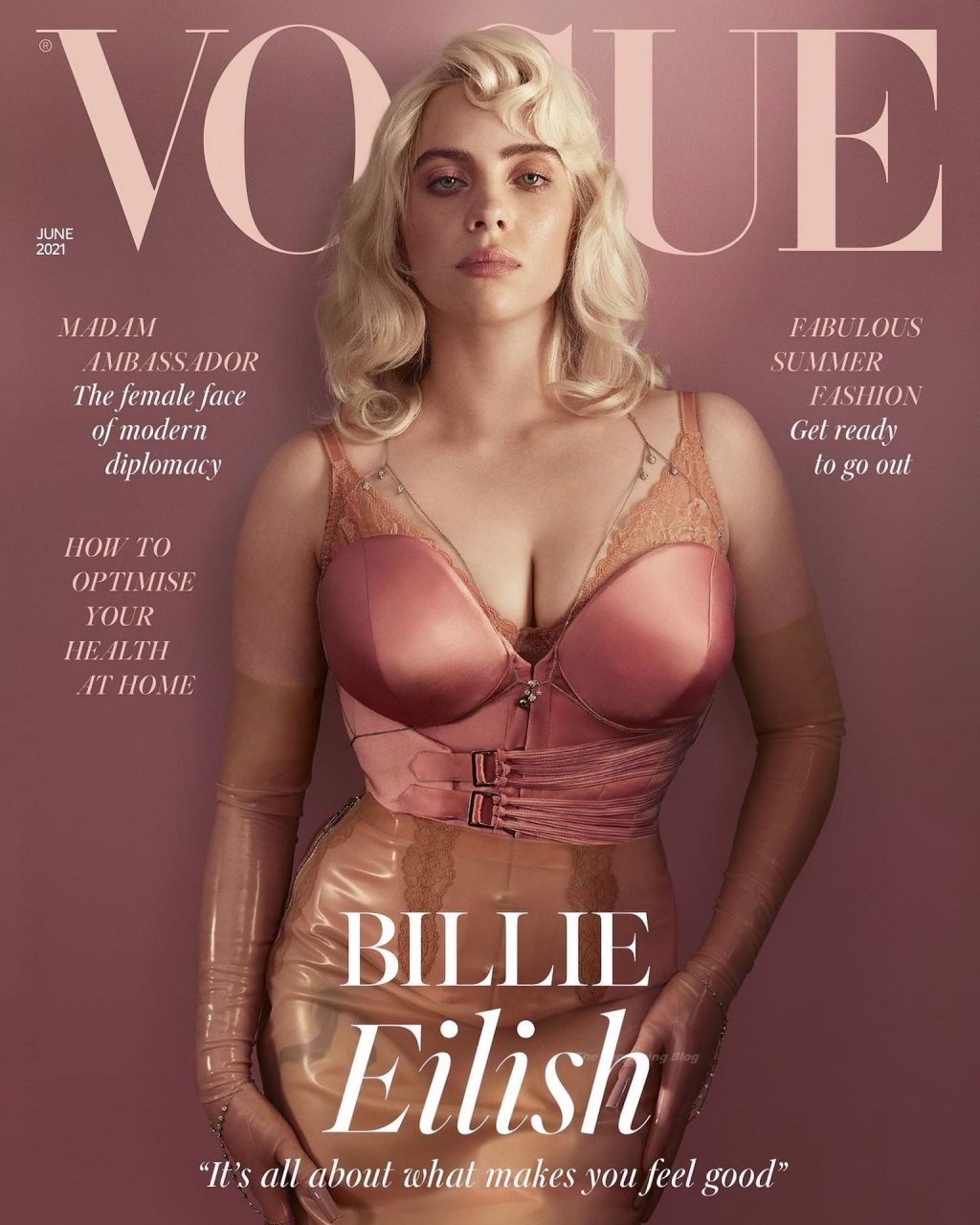 Billie Eilish Sexy – Vogue UK (4 Photos)