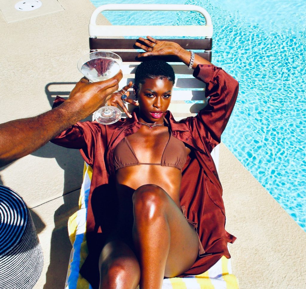 Diarra Sylla Soaks Up the Sun by the Pool in Palm Springs (38 Photos)