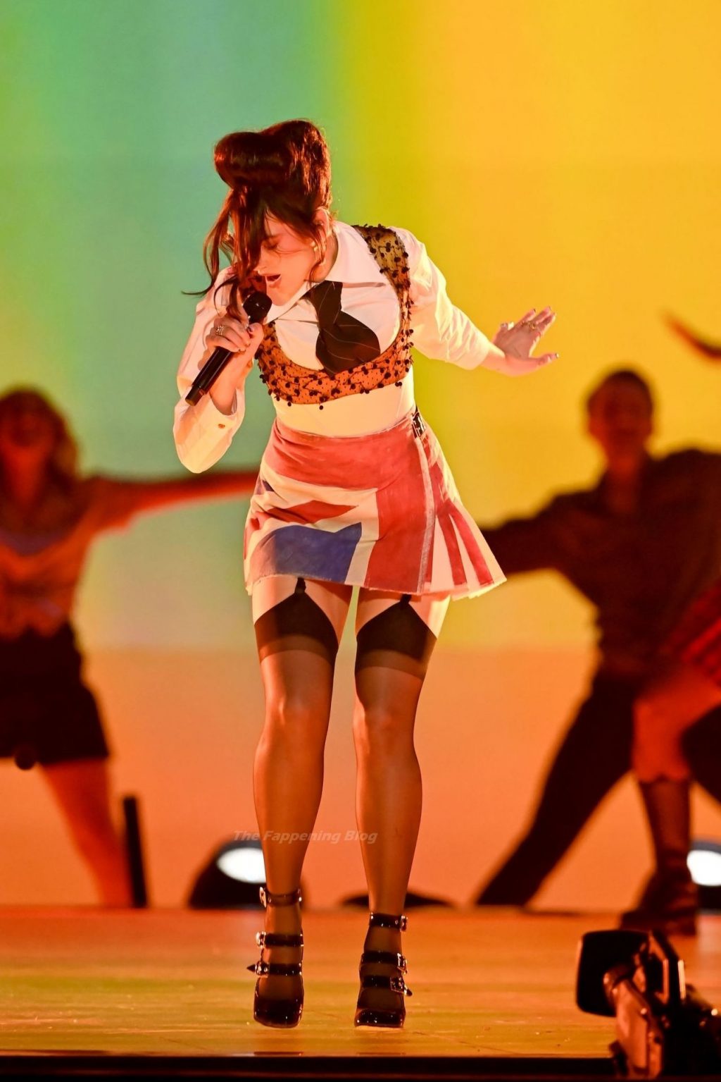 Dua Lipa Performs on Stage at The BRIT Awards in London (96 Photos + Video)