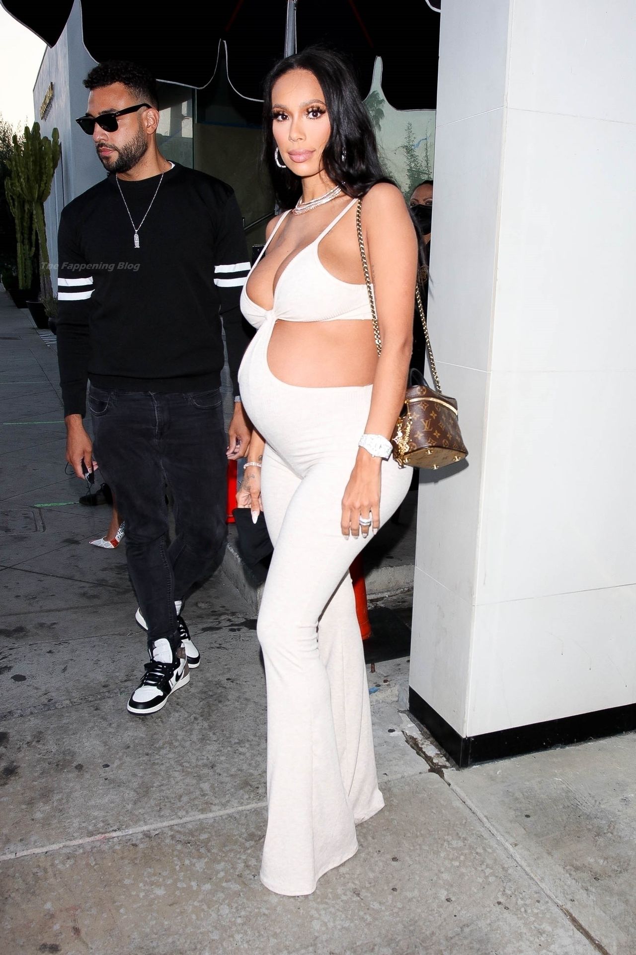 Erica Mena Flaunts Her Pregnant Boobs in a Revealing Outfit at Catch LA (29...