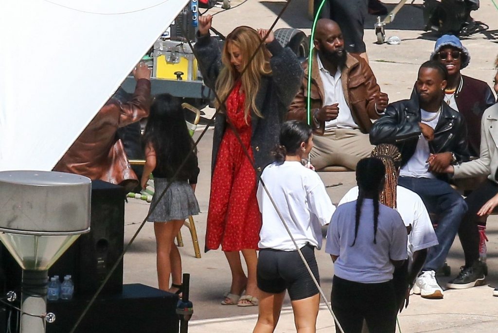 Jennifer Lopez Wears a Revealing Red Dress as She Gets Back to Work on Set in Miami (86 Photos)