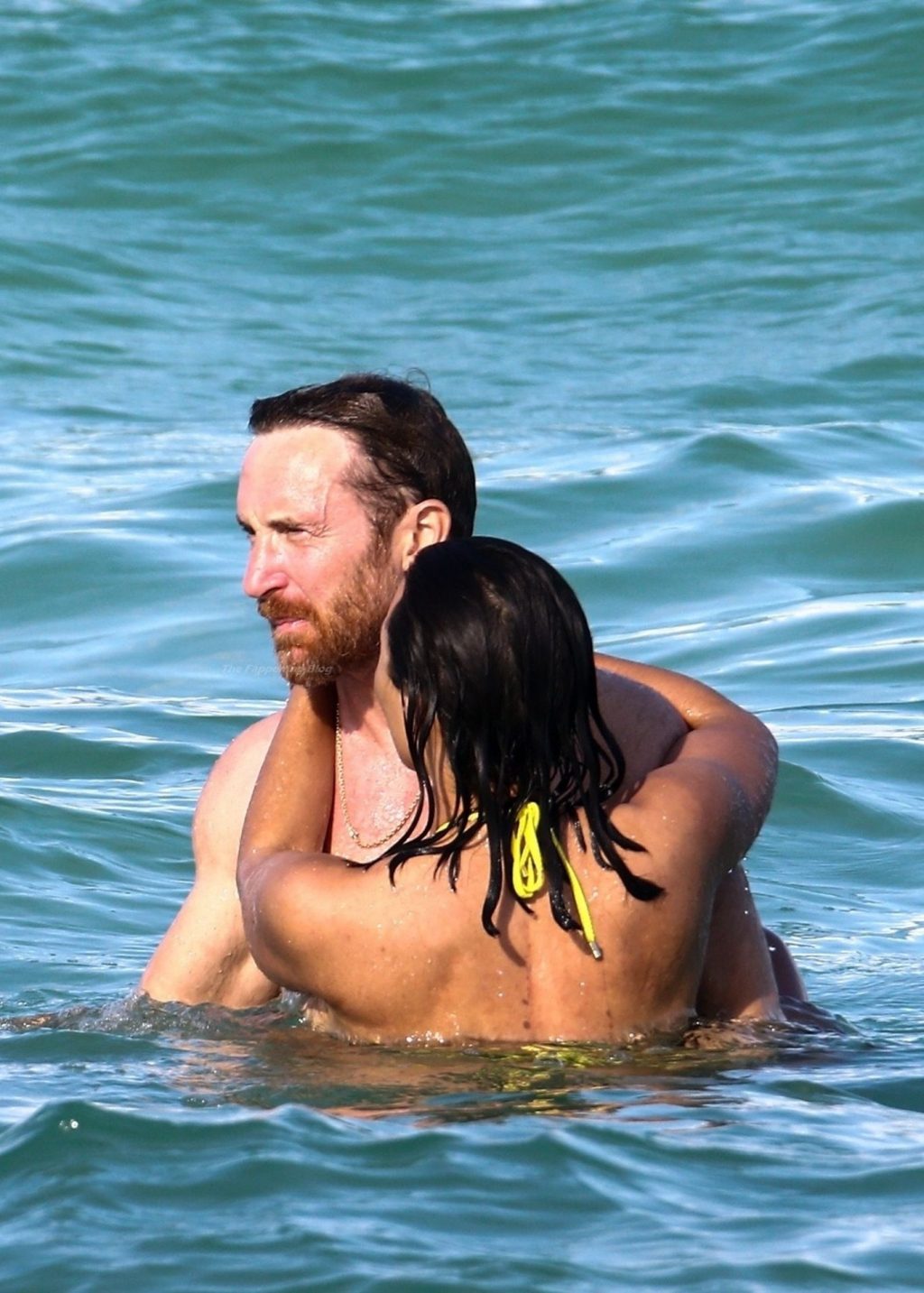 David Guetta &amp; Jessica Ledon Enjoy a Romantic Afternoon on Miami Beach (28 Photos)