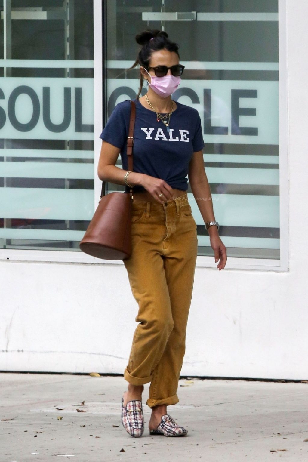 Jordana Brewster Wears Her Yale Spirit (5 Photos)