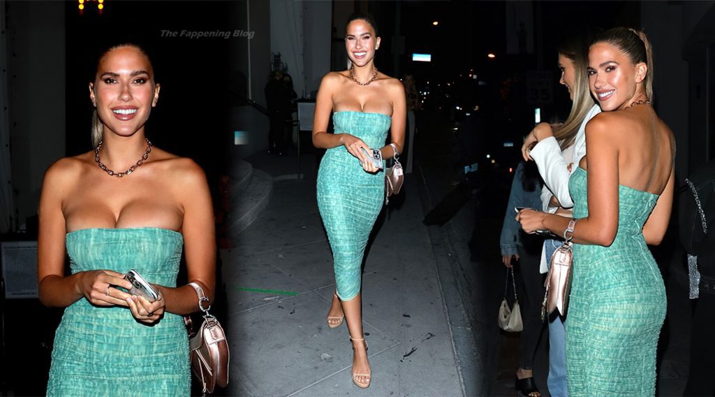 Kara Del Toro is Seen in a Form-Fitting Strapless Dress at Catch LA (42 Photos + Video)