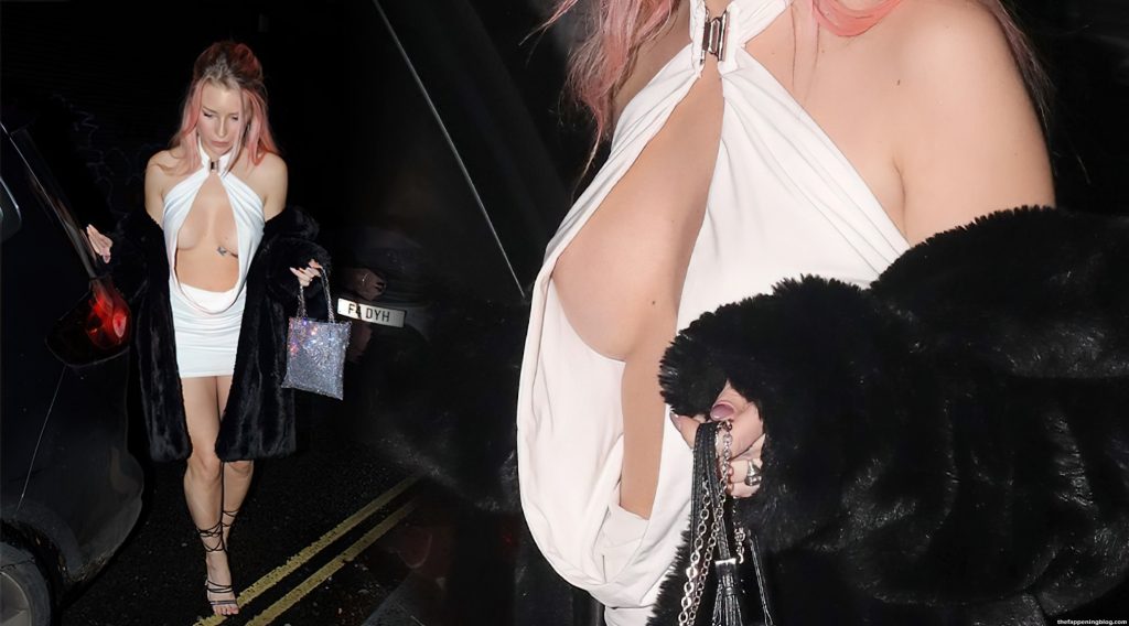 Lottie Moss Goes Braless and Flashes Her Boobs While Heading Out for Dinner in London (50 Photos)