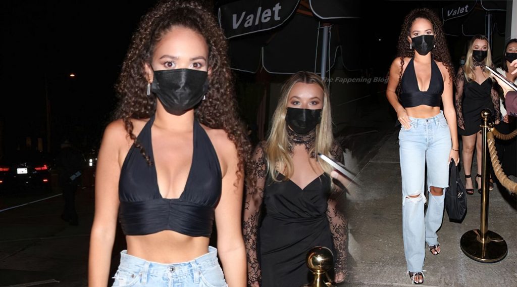 Madison Pettis Shows Off Her Snatched Waist and Nice Cleavage Arriving at Catch LA (18 Photos)