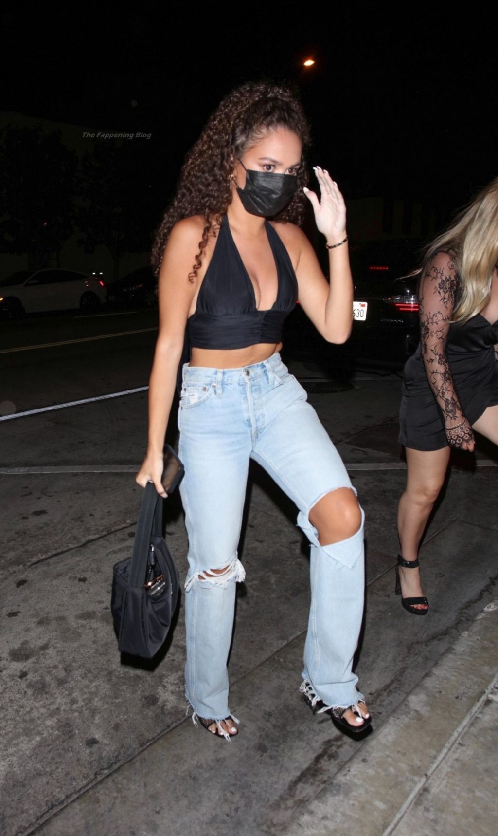 Madison Pettis Shows Off Her Snatched Waist and Nice Cleavage Arriving at Catch LA (18 Photos)
