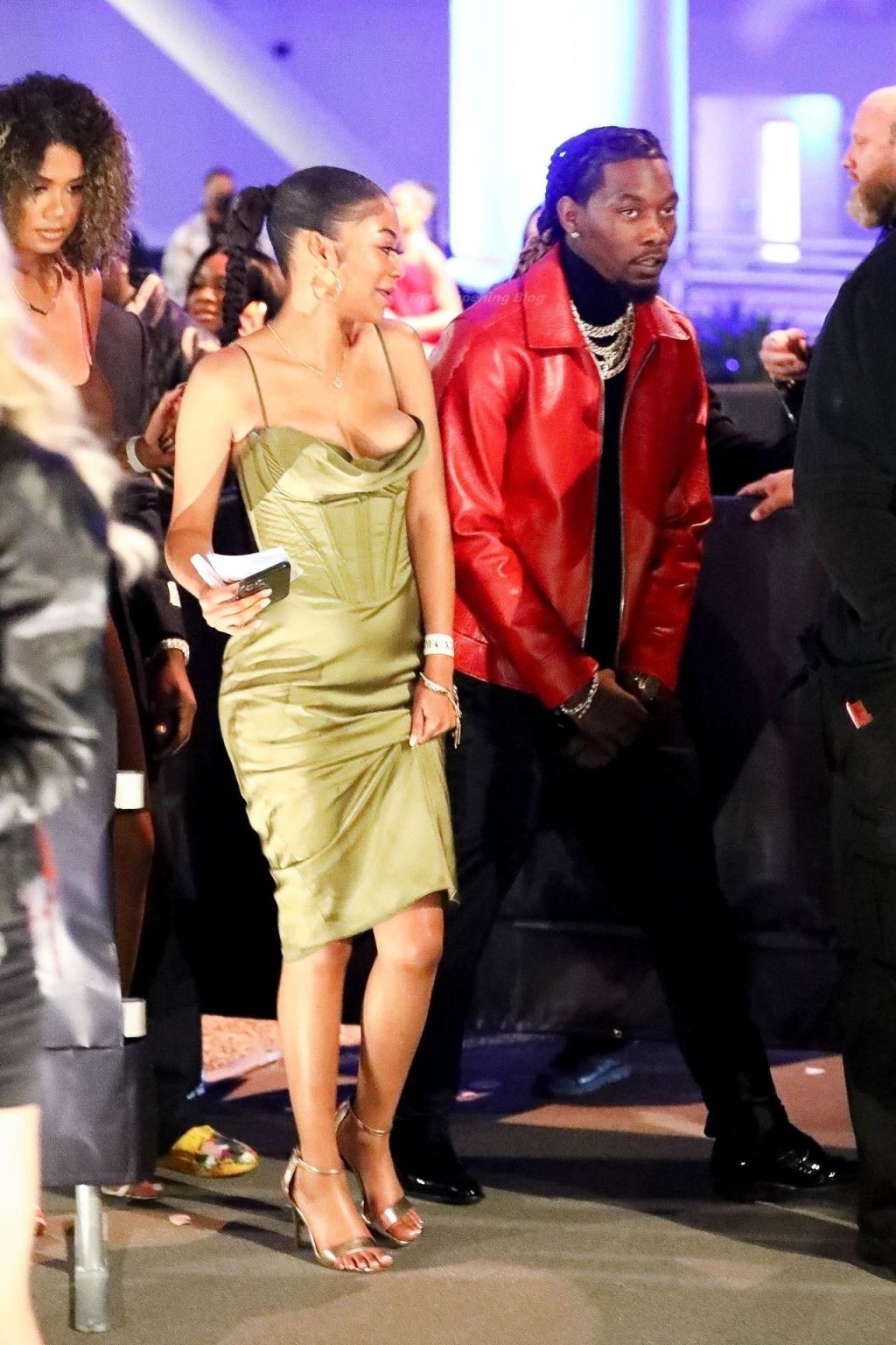 Offset Gets Caught Leaving Drake’s Afterparty with a Mystery Woman (8 Photos)