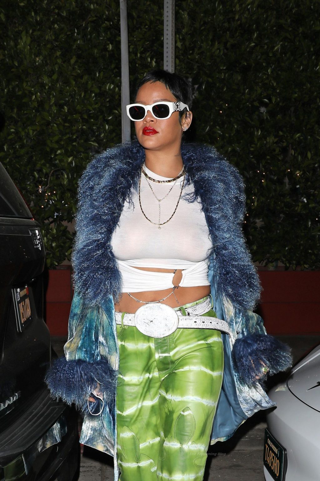 Rihanna Shows Off Her Slightly Nude Tits and New Short Hairstyle (108 Photos)