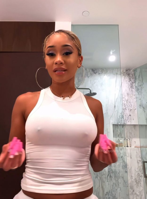 Saweetie Shows Off Her Tits 5 Pics Video Thefappening 