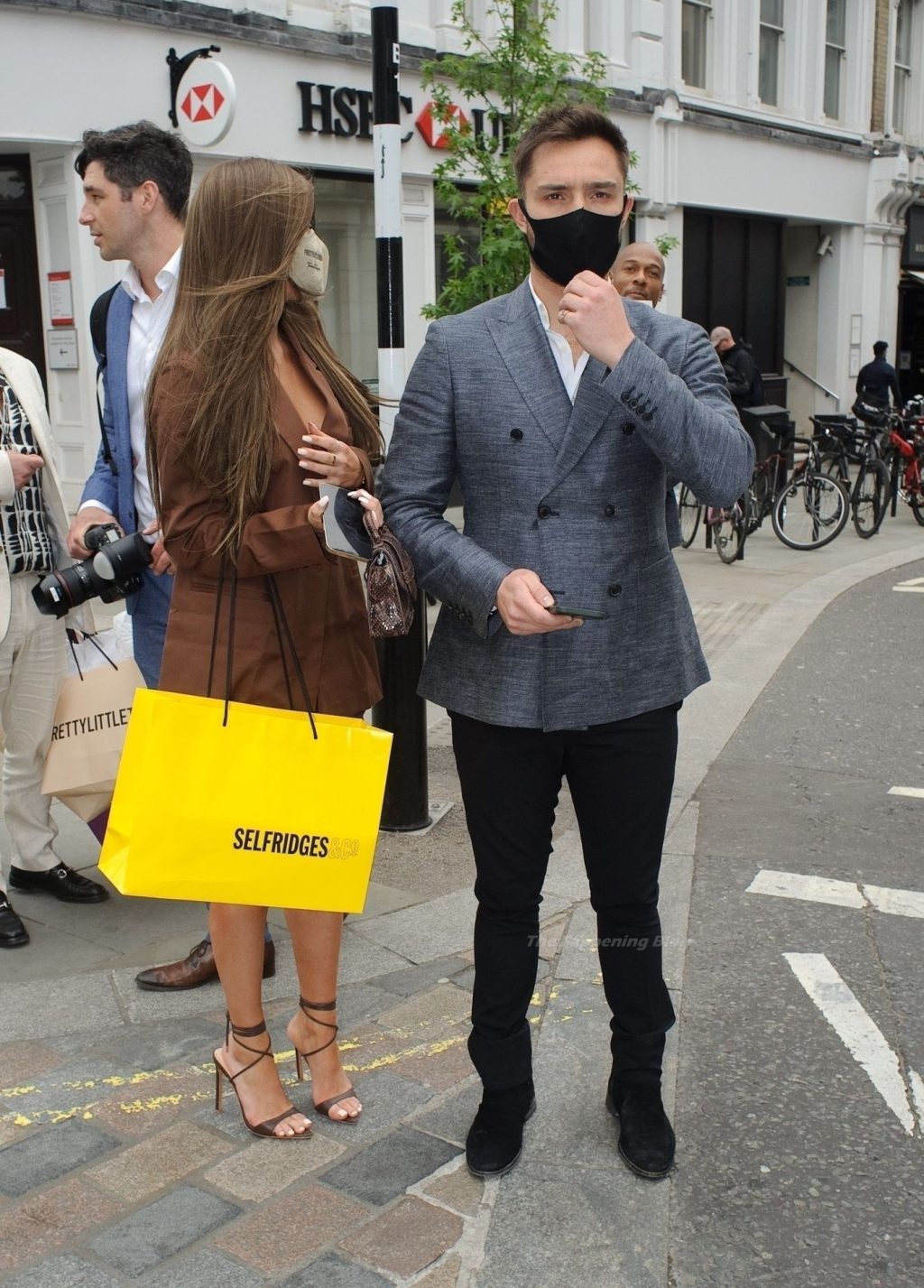 Tamara Francesconi &amp; Ed Westwick are Looking Sharp in London (10 Photos)
