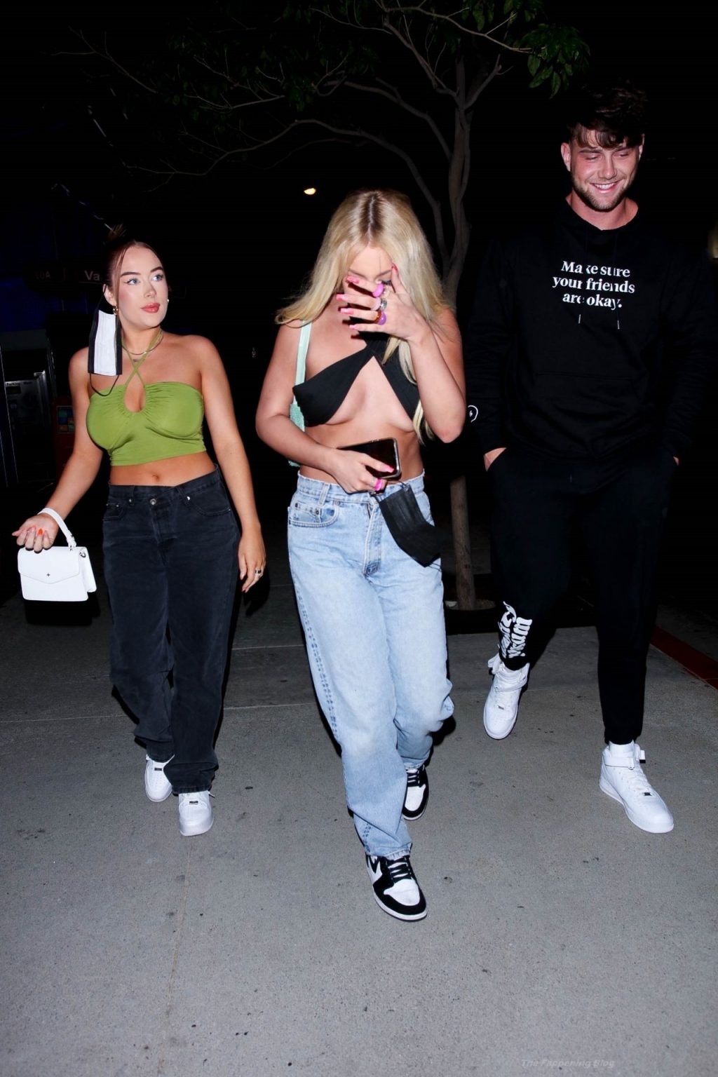 Tana Mongeau Flaunts Her Underboob while Grabbing Dinner in WeHo (17 Photos)