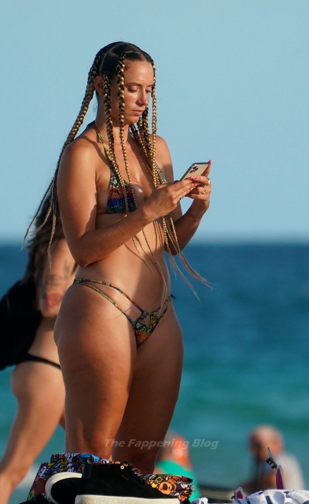 YesJulz is Seen in a Thong Bikini at the Beach in Miami (12 Photos)