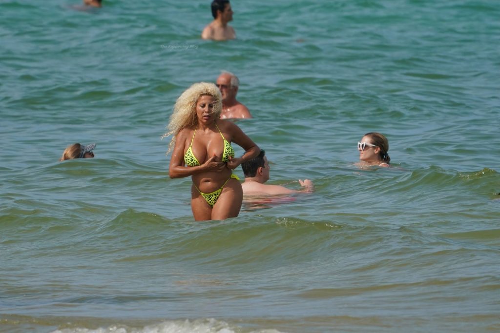 Afida Turner Has a Wardrobe Malfunction in a Bikini in Miami Beach (16 Photos)