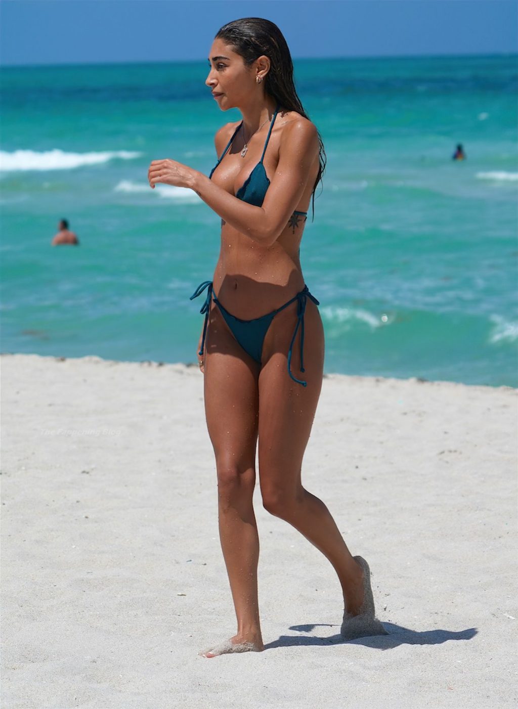 Chantel Jeffries Looks Amazing in a Green Bikini on the Beach in Miami (88 Photos)