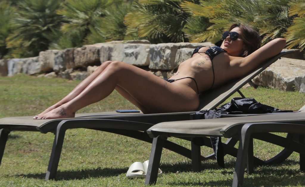 Chloe Ferry Gets the Temperatures Racing in a Skimpy Black Bikini Set Out on Holiday in Portugal (38 Photos)