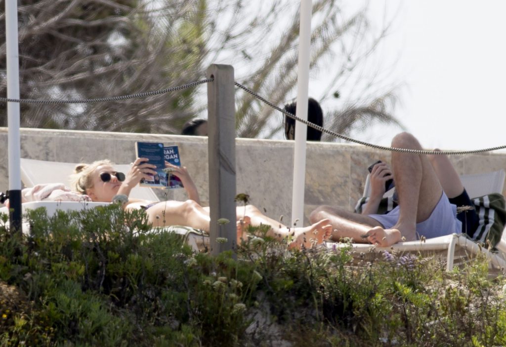 Chloe Meadows Looks Spectacular in a Blue Bikini in Ibiza (14 Photos)